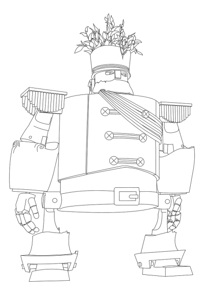 Раскраска Урфин Джус и деревянные солдат