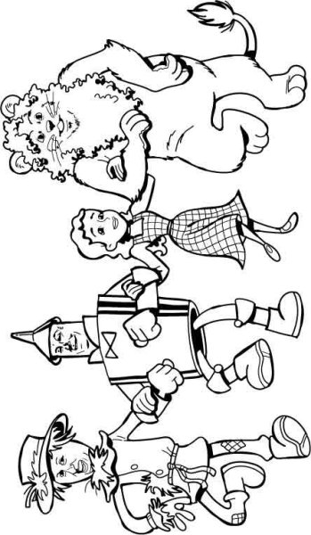 Волшебник изумрудного города раскраска