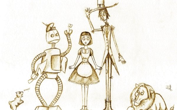 Волшебник изумрудного города рисунок