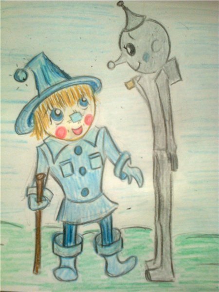 Волшебник изумрудного города Страшила рисунок