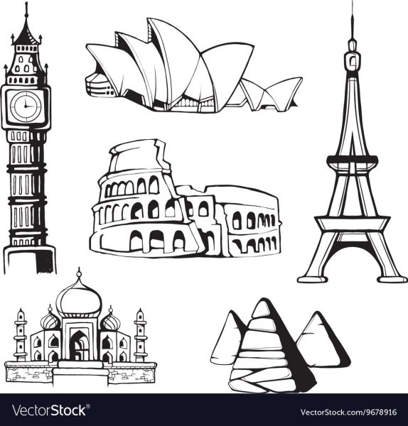 Силуэты памятников архитектуры