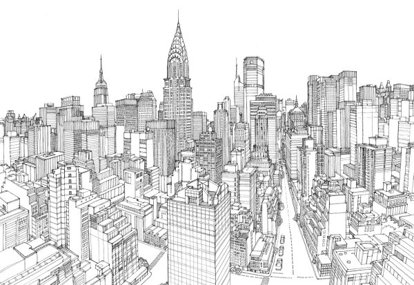 Эскиз города