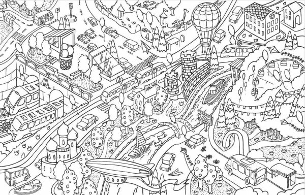 Гигантская раскраска