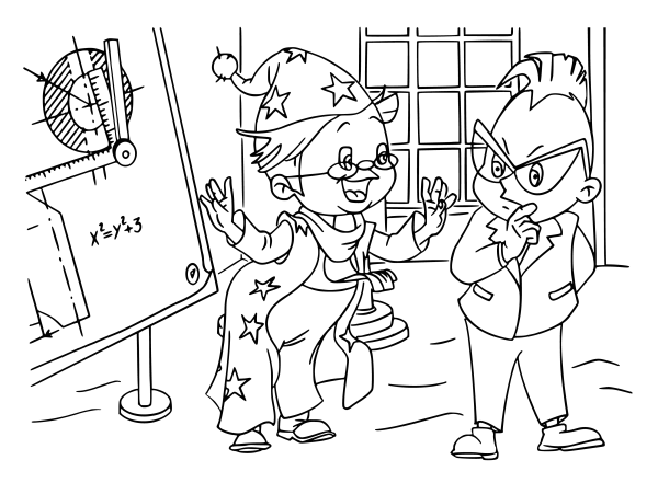 Незнайка Стекляшкин раскраска