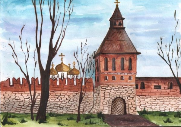 Тульский Кремль рисование Тульский Кремль рисование