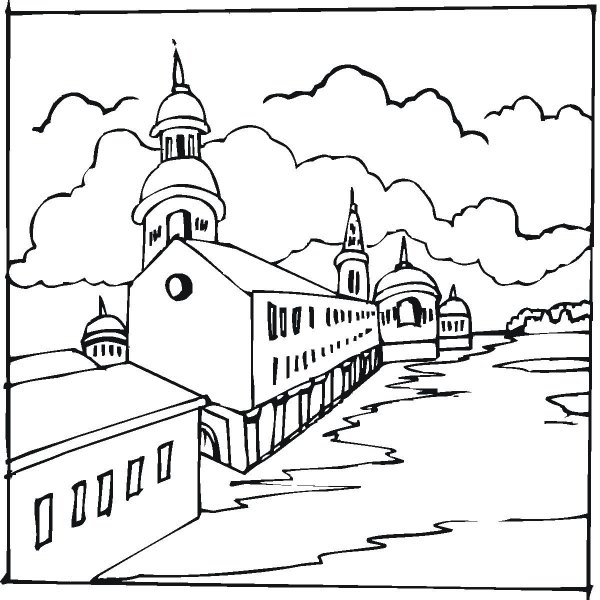 Тульский Кремль разукрашка