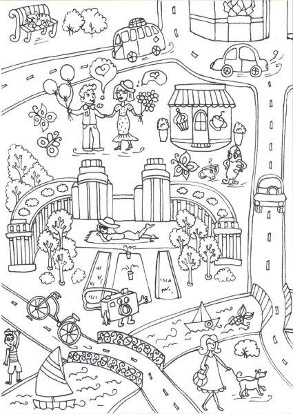 Большая раскраска