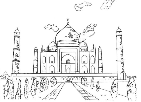 Мечеть рисунок