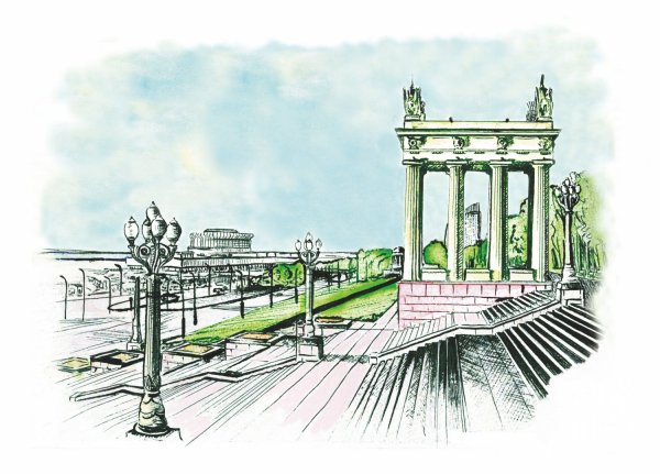 Волгоград рисунки города