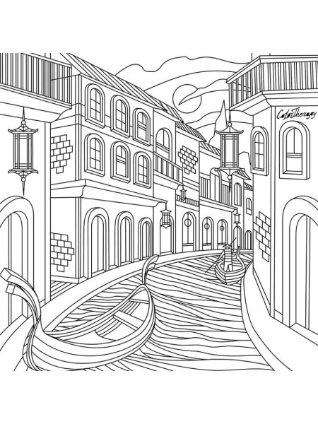 Раскраска "город"