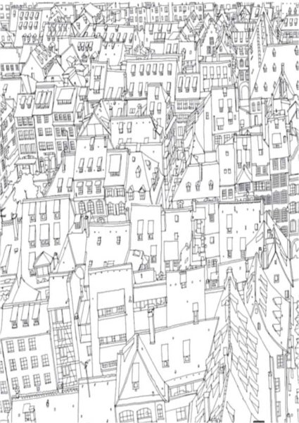 Раскраска антистресс город