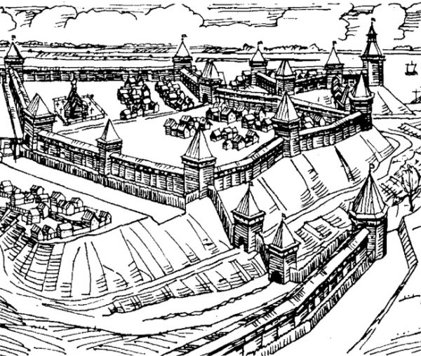 Старая Рязань Городище реконструкция