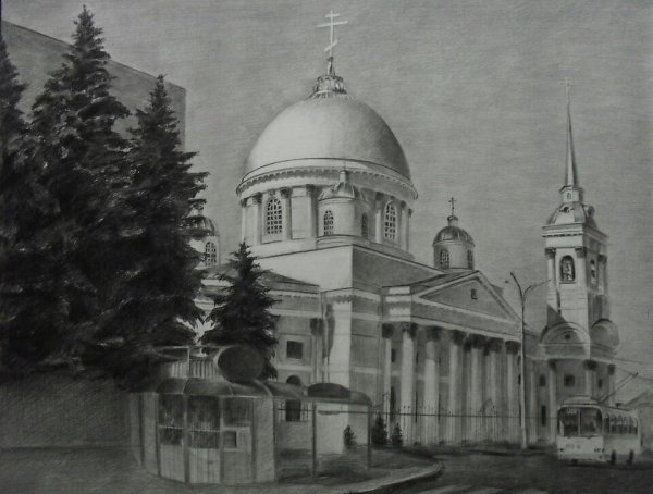 Знаменский собор Курск пленэр