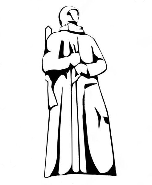 Силуэт памятника Алеши Мурманск