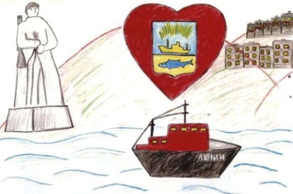 Город Мурманск рисунок