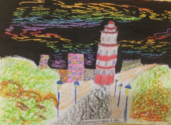 Город Мурманск рисунок