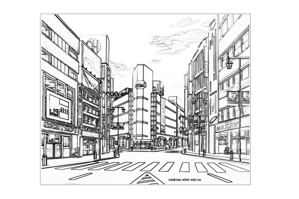 Рисунок на тему большой город