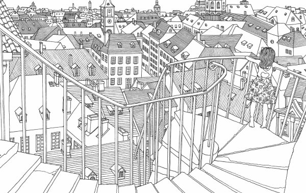 Раскраска "город"