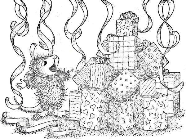 Раскраска антистресс крыса