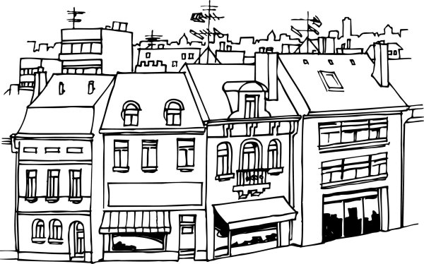 Раскраска "город"