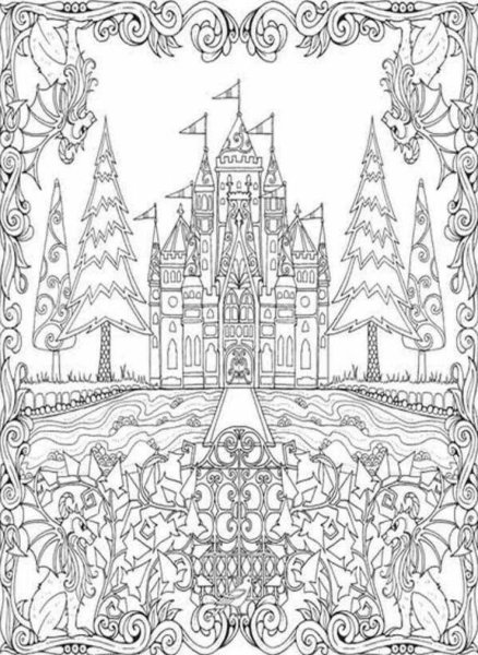 Зачарованный лес замок Джоанна