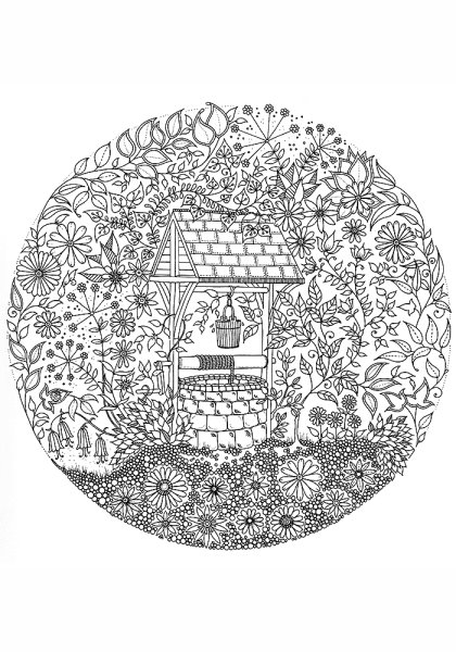 Джоанна Бэсфорд таинственный сад раскраска