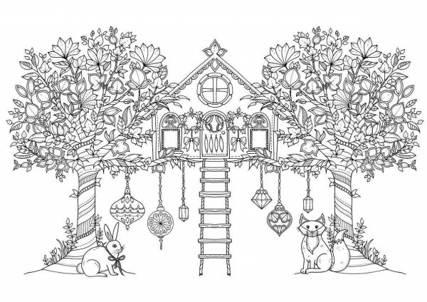 Джоанна Бэсфорд таинственный сад чёрно белая