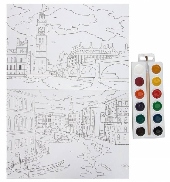 Картина по номерам раскраска