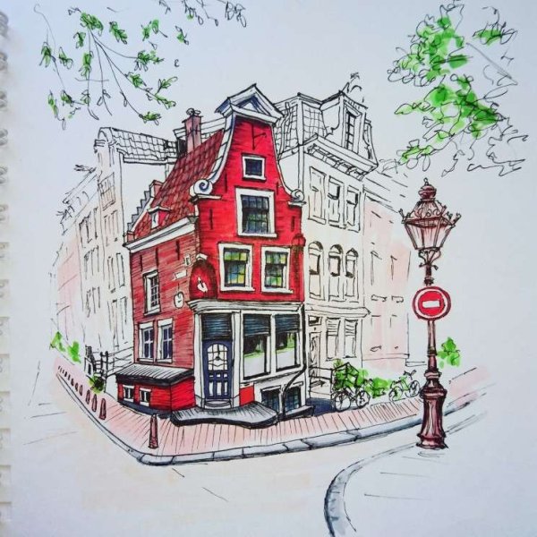 Скетчинг Амстердам