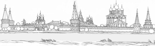 Чертеж башни Иосифо-Волоцкого монастыря
