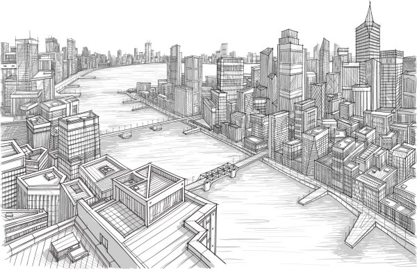 Эскиз города
