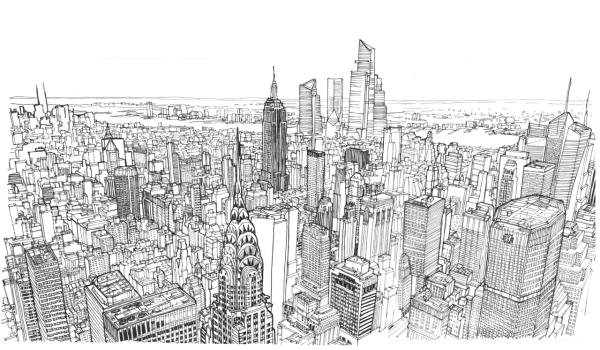 Раскраска Нью Йорк