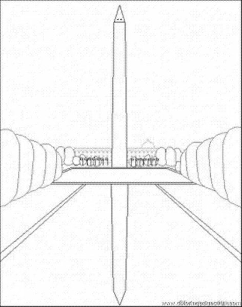 Монумент Вашингтона рисунок