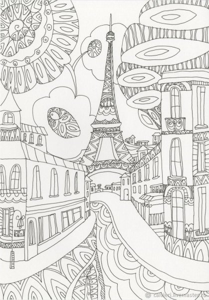 Раскраска "город"