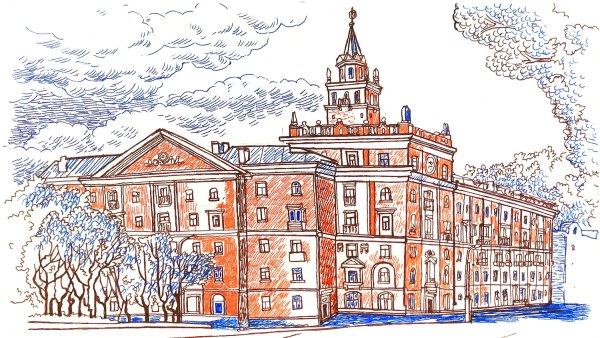 Дом со шпилем Комсомольск на Амуре