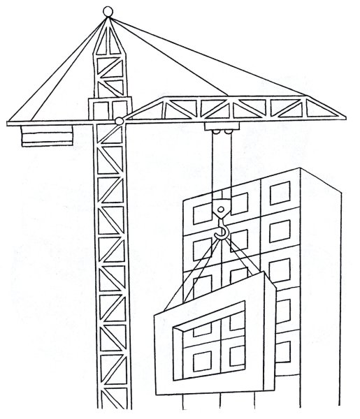 Башенный кран раскраска для детей