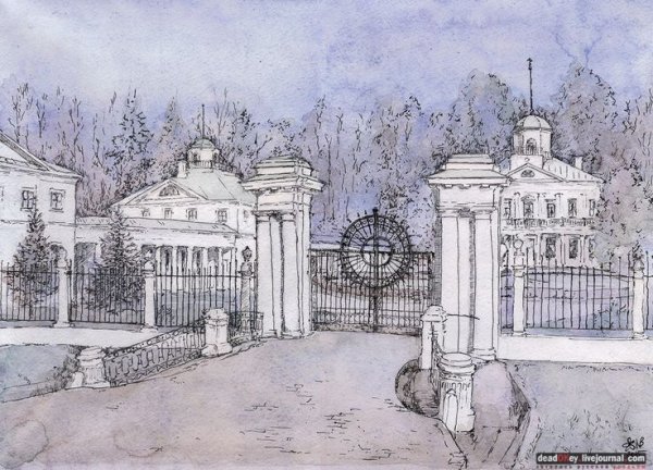 Усадьба Середниково в живописи