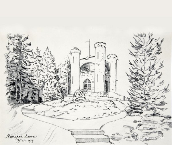 Рисование Выборг парк Монрепо