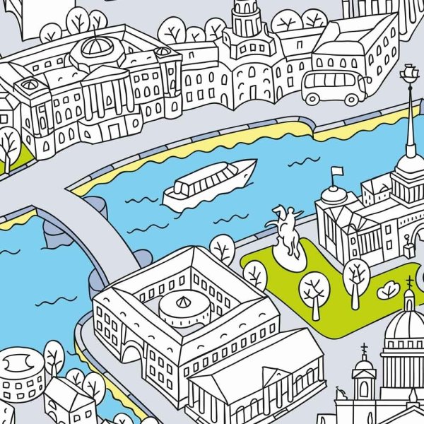 Раскраска "Санкт-Петербург"