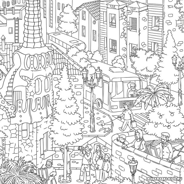 Раскраски большие