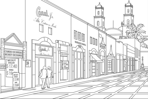 Раскраска город Италия