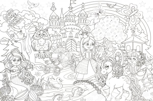 Большая раскраска