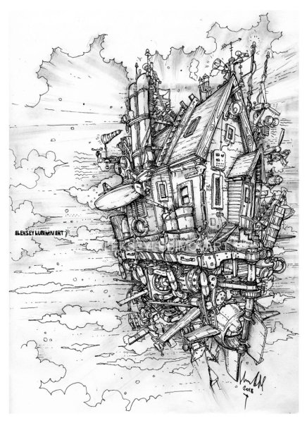 Стимпанк город