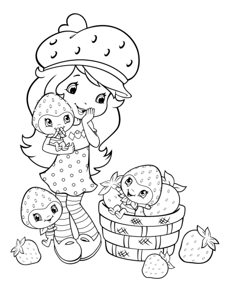 Раскраска Земляничка Шарлотта и её друзья