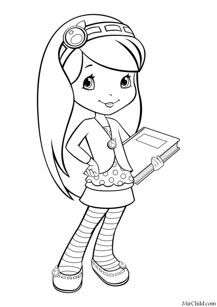 Раскраска Шарлотта Земляничка Черничка