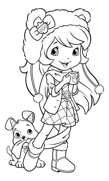 Раскраска Шарлотта Земляничка Черничка