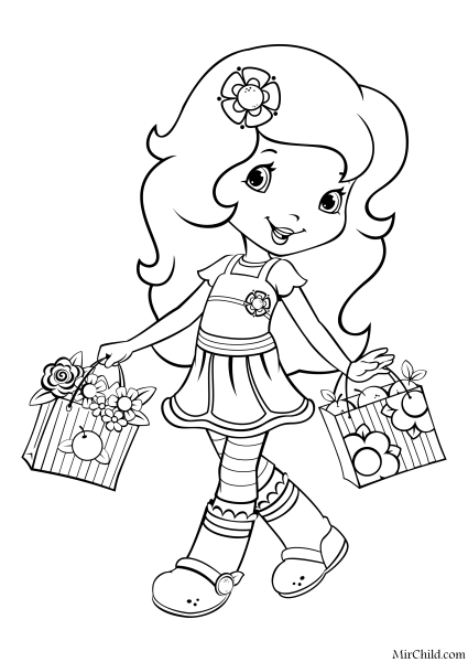 Шарлотта Земляничка: ягодные приключения раскраски