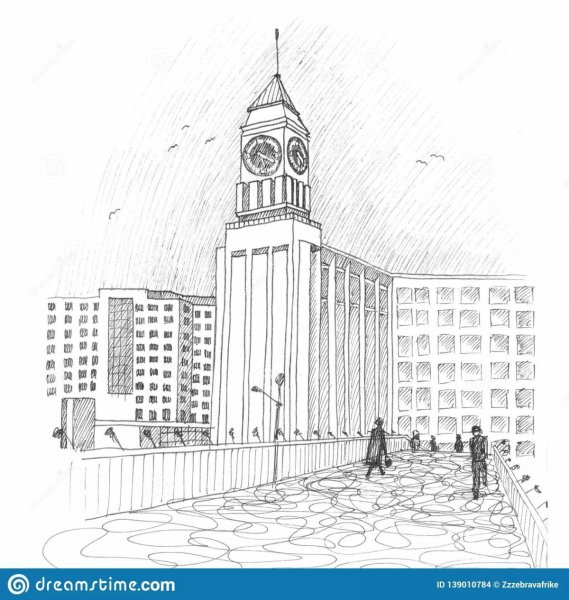 Биг Бен Красноярск рисунок