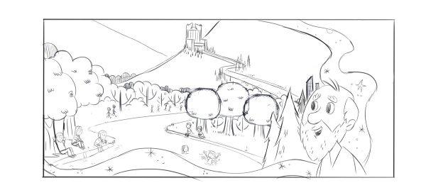 Раскраска Небесный город