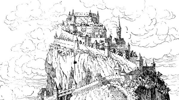 Крепость Средневековая Графика